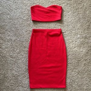 Forever 21 Red 2-Piece Set